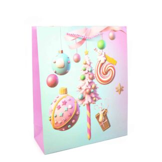 Пакет под. Новорічний 26*32*10 SM523M Прикраси Льодяники