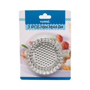 Форма д/тарталеток 3шт металева