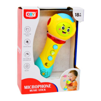 Мікрофон O 5308 2 кольори, світло, звук, в коробці