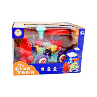 Потяг KL 1309  3 види, звук, підсвічування, шестерні, колесо вільного ходу, в коробц