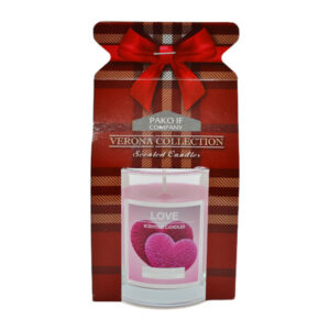 Свічка аром Пако-Іф Verona collection LOVE скло