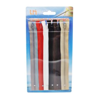 Блискавка пластикова спіральна набір 6шт