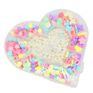 Набір д/плет. браслетів фігур. бісер з перлинами 9кейсів Сердечко