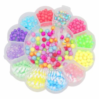 Набір д/плет. браслетів з кольор. перлин 13кейсів Квітка