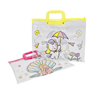 Папка А4 Кольрові полоски Пласт.ручки арт.8098