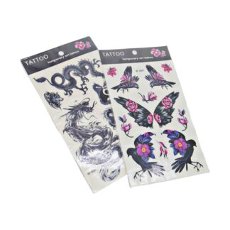 Тату тимчасове Temporary Tattoos Мікс X-1087