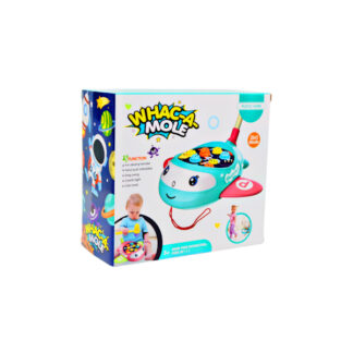 Каталка 8528 C  2 кольори, гра стукалка, рухає крилами, мелодія, молоток, в коробці