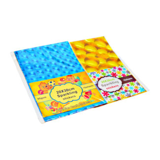 Папір Голографічний 20*30см самоклеючий 7 шт Мікс