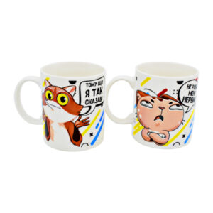 Чашка 350мл порцеляновий Циліндр (мікс) арт75001448