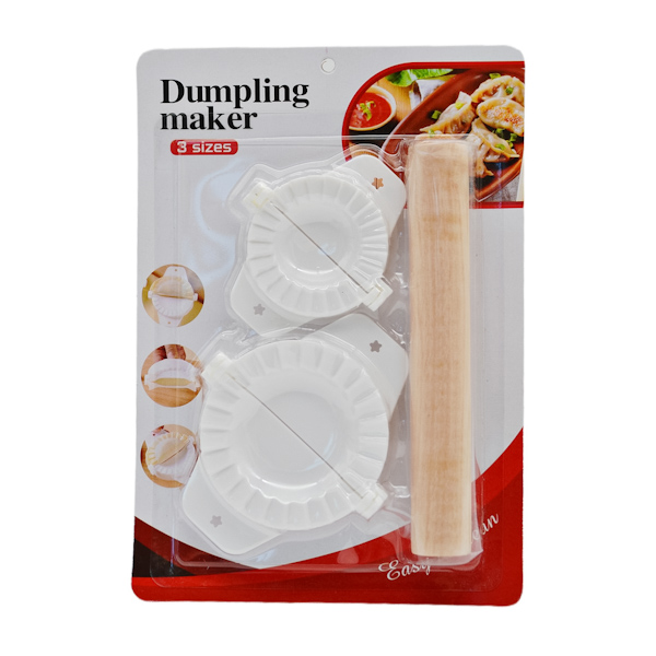 Форма д/ліпки вареників 2шт з качалкою арт.585