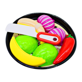 Овочі на липучках M 214  6 елементів, ніж, у пакеті