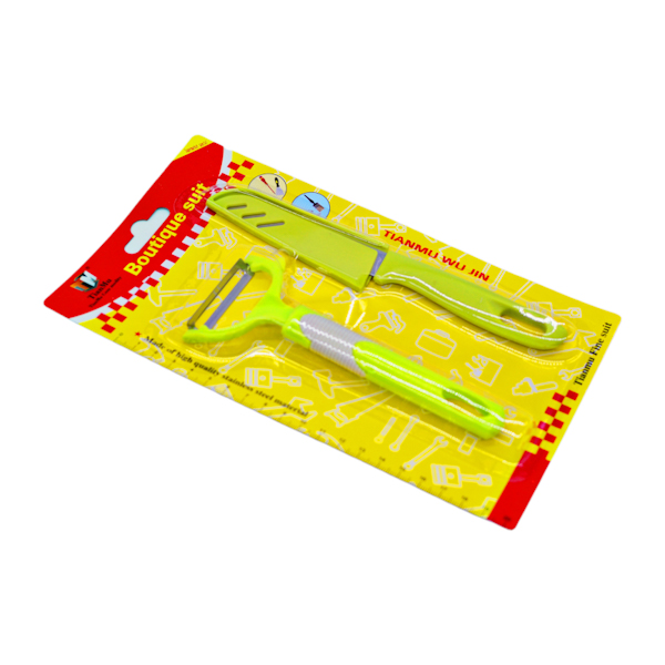 Ніж Овочечистка+ Ніж Кухоний 10см з чохлом арт.ТМ-301