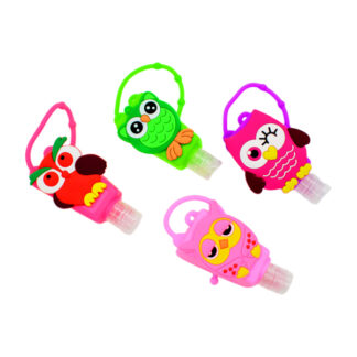 Гель-антисептик д/рук 30мл у силіконовому чохлі Сови/Смаколики  МІКС *25