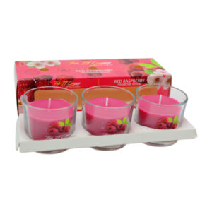 Набір свічок аром Пако-Іф VERONA Малина 3шт скло