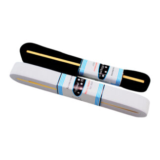 Тасьма еластична чорна/біла 2см 1шт