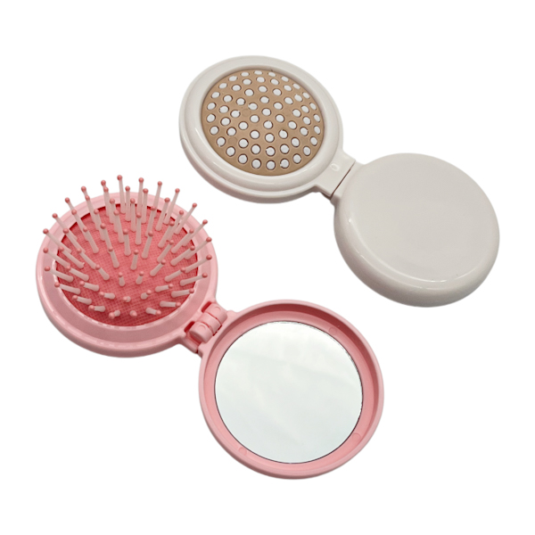 Розчіска дитяча Кругла Міні розкладна з дзеркалом арт.M5