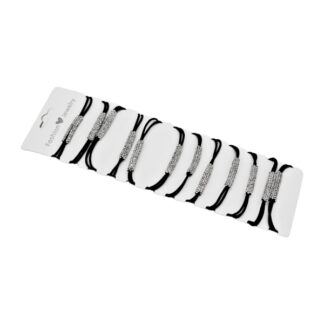 Резинка д/волосся Fashion Jewerly чорна з стразами *12_