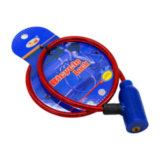 Замок вело-мото, замок-трос AJ 8мм*62см з ключами