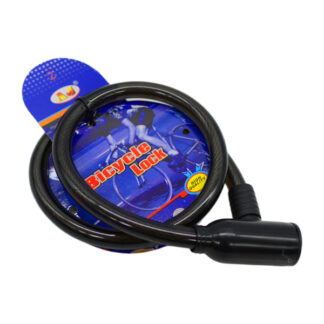 Замок вело-мото, замок-трос AJ 11мм*62см з ключами