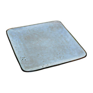 Тарілка 20см керамічна Столова 1шт Квадратна Сіра арт.HZ156-2