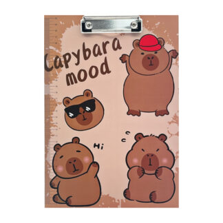 Планшет для паперу, А4, з притиском, пластик, кольоровий  561