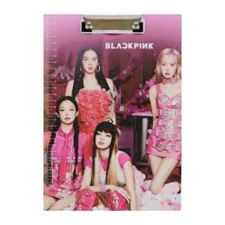 Планшет для паперу, А4, з притиском,BLACK PINK  613