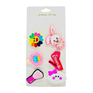 Прикраса для взуття Джибітси 6шт Асорті арт.67-A6-9 *48