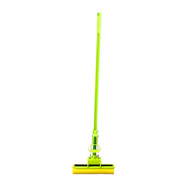 Швабра на 1 віджим кольорова ручка м'яка пластик віджим арт.102