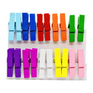 Набір прищіпок декоративних кольорових 10 шт