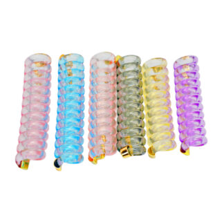 Резинка-спіралька д/волосся Кольорова 1шт на хвостик