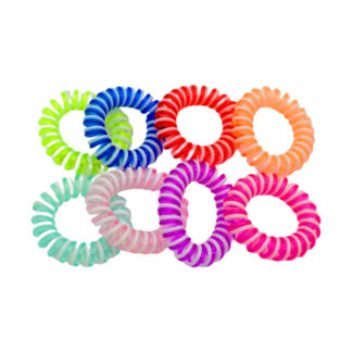 Резинка-спіралька д/волосся 1шт Пружинка Кольорова Мікс *100