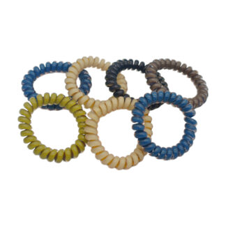 Резинка-спіралька д/волосся 1шт Кольорова Мікс *100