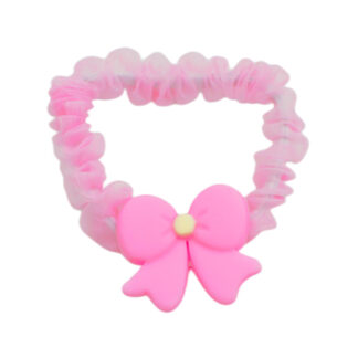 Резинка д/волосся HandMade 1шт Рожева органза Декор Мікс арт.4094-04