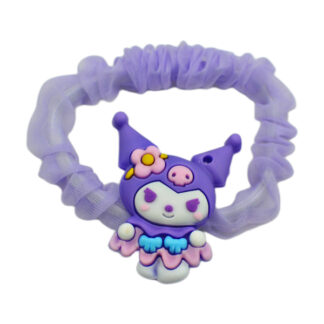 Резинка д/волосся HandMade 1шт Кольорова органза Kuromi Мікс арт.4094-03