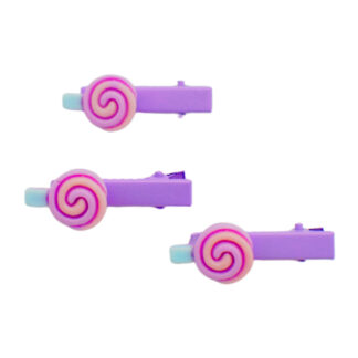 Заколка-прищіпка д/волосся HandMade 3шт з декором арт.4094-14