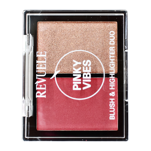 Хайлайтер+румяна Revuele рожевий настрій 8г