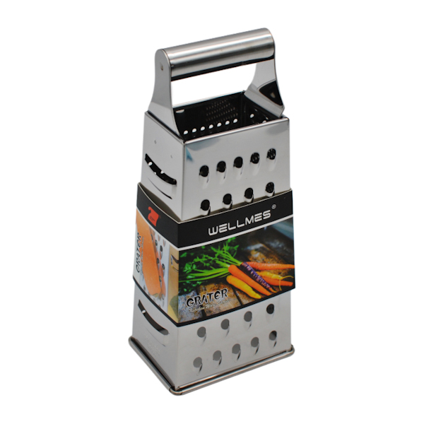 Тертка WELLMES 4-гранна 8'' металева ручка арт.WB1419