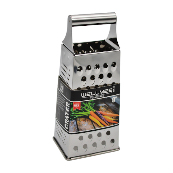 Тертка WELLMES 4-гранна 9'' металева ручка арт.WB1419