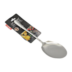 Ложка кухонна WELLMES металева для салата широка 1шт арт.QH7524_