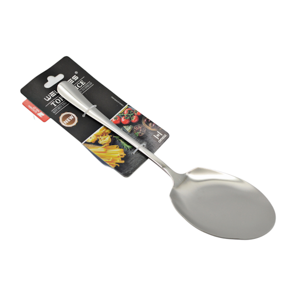 Ложка кухонна WELLMES металева для салата широка 1шт арт.QH7524_