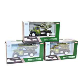 Машинка Інерційна DieCastMetal моделька Military 3+ 1шт