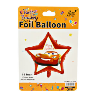 Кулька повітряна PartyZone Фольга 18 Зірочка з МакКвіном арт.ZX-K584 *10