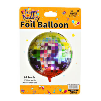 Кулька повітряна PartyZone Фольга 24 Куля Диско арт.ZX-DS326 *10