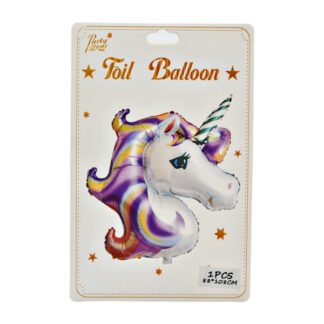 Кулька повітряна PartyZone Фольга 88*108см Єдиноріг фіолетовий арт.SY-21725 *10