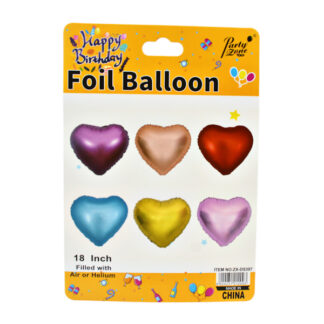 Кулька повітряна PartyZone Фольга 18 Серце арт.ZX-DS397 *10