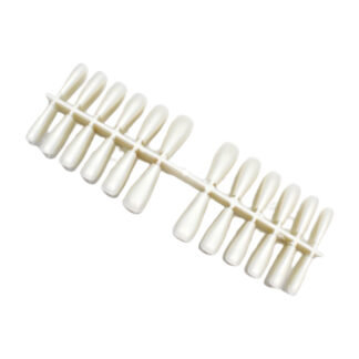 Нігті накладні гелеві на пластині 24шт Білі*10_