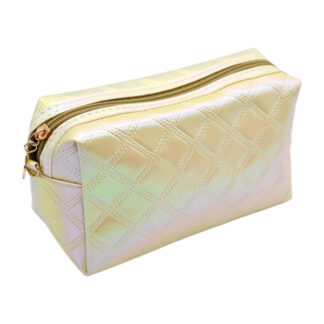 Косметичка жіноча 18*11*9см ЕкоШкіра Однотонна перламутрова арт.1805