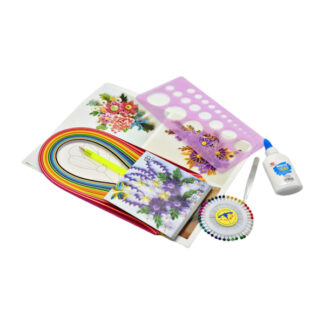 Набір д/квілінгу Великий (клей,булавки,трафарет,пінцет) арт.1890-18