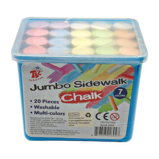 Крейда TBC 20шт 7кольорів  велика кругла у  відрі арт.2694