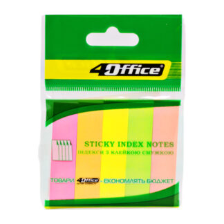 папір.кл., 76х76мм, 80арк, неон, кол. асорті, 4-424-22N, 4Office